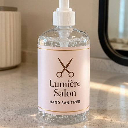 Custom Pump Sanitizer Bottles