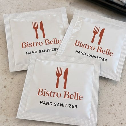 Custom Individually Wrapped Sanitizer Wipes